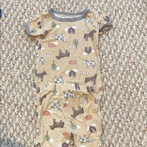 Charming Animal Print Kids Pajama Set